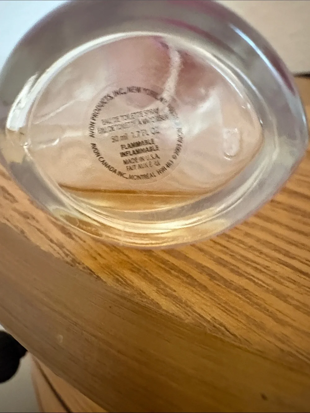 Avon Empty Be... Kissable Clear Bottle with Pink Cap